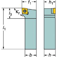 サンドビック SANDVIK コロターン107 ポジチップ用シャンクバイト(210) SCLCR0808D06 1本 578-2074（直送品）