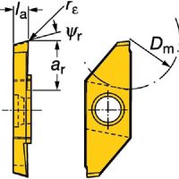 サンドビック SANDVIK コロカットXS 突切り加工用チップ(325) 1105 MACL 3 100-L 1セット(5個)（直送品）