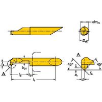 サンドビック SANDVIK コロターンXS 超硬ブランク(325) 1025 CXS-06T045-20-6225L 1本（直送品）