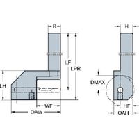 サンドビック SANDVIK 角シャンク コロターンXSアダプタ(425) CXS-1212-06L 1本 569-7905（直送品）