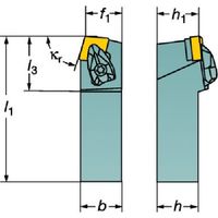 サンドビック SANDVIK コロターンRC セラミックチップ用シャンクバイト(410) DCBNR 2525M 12-2 1本（直送品）