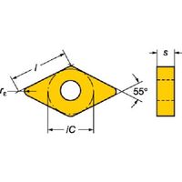 サンドビック SANDVIK TーMax P 旋削用ネガチップ(110) 1125 DNMG 15 06 12-SMR 1セット(10個)（直送品）