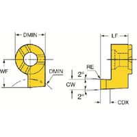 サンドビック SANDVIK コロカットMB 端面溝入れ加工用超硬ヘッド(325) 1025 MB-11FB400-02-16L 1個（直送品）