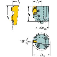 サンドビック SANDVIK ツインロック用SLカッティングヘッド(410) R566.39KF-40 45 27-24 1本（直送品）