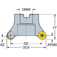サンドビック SANDVIK コロミル200カッター(450) RA200-140J50.8-20M 1台 577-5728（直送品）