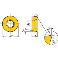 サンドビック SANDVIK コロターン107 旋削用ポジチップ(130) 1105 RCGX 12 04 M0-AL 1セット(10個)（直送品）