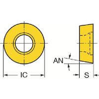 サンドビック SANDVIK コロミル200 フライス加工用チップ(350) 3330 RCKT 16 06 M0-KH 1セット(10本)（直送品）
