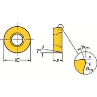 サンドビック SANDVIK コロターン107 旋削用ポジチップ(120) 1115 RCMT 09 T3 00-SM 1セット(10個)（直送品）