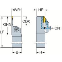 サンドビック SANDVIK コロカット1ー2ホルダ(480) RF123M32C3232E 1本 577-9243（直送品）