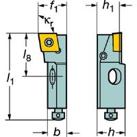 サンドビック SANDVIK コロターン107 ポジチップ用カートリッジ(470) SCFCL 08CA-06 1本 578-1817（直送品）