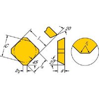 サンドビック SANDVIK フライス加工用チップ(150) 4230 SEKR 12 03 AZ-WM 1セット(10個)（直送品）