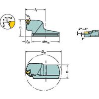 SANDVIK コロターンSL コロスレッド266ねじ切りカッティングヘッド(410) SL-266RKF-80-27-QC 1個（直送品）