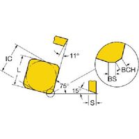 サンドビック SANDVIK フライス加工用チップ(150) 4230 SPKR 12 04 ED R-WH 1セット(10個)（直送品）