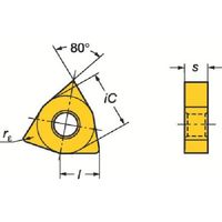 サンドビック SANDVIK TーMax P 旋削加工用チップ(110) 3210 WNMG 08 04 16-KM 1セット(10個)（直送品）