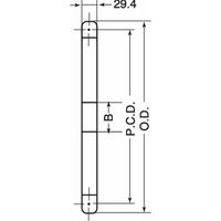 三興製作所 M160 スプロケット 1列A型 160A15 1本（直送品）
