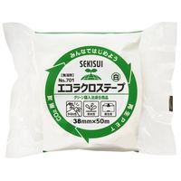 【ガムテープ】 エコラクロステープ No.701 幅38mm×長さ50m 白 積水化学工業 1セット（6巻：1巻×6）