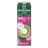 伊藤園 matcha LOVE（抹茶ラブ）NEW YORK 抹茶ピーチラテ 240ml 1箱（12本入）