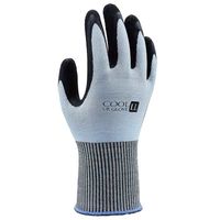 川西工業 接触冷感 天然ゴム背抜き手袋 ブルー LL 2639 1双