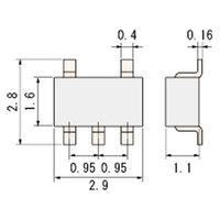 東芝 インバータ(NOT)CMOS SOT25 TC7S04F 1個（直送品）