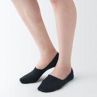 【レディース】無印良品 婦人 かかと滑り止め付き 薄手 フットカバー ２３～２５ｃｍ 黒 良品計画