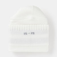 無印良品 キッズ 足なり直角 ショート丈靴下（柄・３足組） キッズ１５～１９ｃｍ ライン（オフ白・グレー・黒） 良品計画