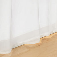 無印良品 綿ボイルノンプリーツレースカーテン 幅１００×丈１７６ｃｍ用 オフ白 1セット（1枚×2） 良品計画