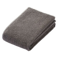無印良品 カラーステッチパイル織りフェイスタオル ３４×８５ｃｍ チャコール 1セット（1枚×2） 良品計画