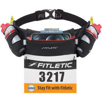 FITLETIC(フィットレティック) ランニング ポーチ Hydra 16 S/M ＢＬＫ／ＲＥＤ HD08J 1個（直送品）