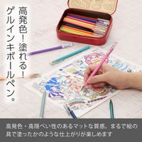 ぺんてる カラーボールペン マットホップ 1.0mm 21色セット 缶ケース入り K110ーV21ST 1個