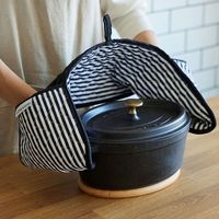 DEAN&DELUCA（ディーン&デルーカ） ダブルオーブンミット　ストライプ 4570119223752 1個