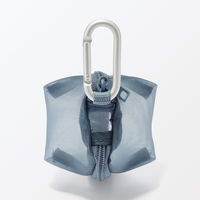 無印良品 ナイロンメッシュ コンパクトポーチ ブルー 約７×６ｃｍ 良品計画