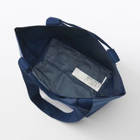 無印良品 ポリプロピレンシートミニトートバッグ ネイビー 約幅４５×高さ２６×マチ幅１９ｃｍ 良品計画