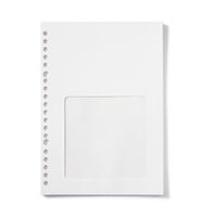 無印良品 リフィルノート リフィル 記録ができる窓付き封筒 Ａ５・２０穴 ６枚 良品計画