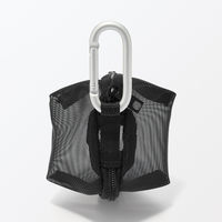 無印良品 ナイロンメッシュ コンパクトポーチ 黒 約７×６ｃｍ 良品計画
