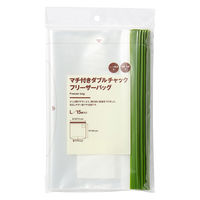 無印良品 マチ付きダブルチャック フリーザーバッグ Ｌ １５枚入り 1セット（1袋（15枚入）×2） 良品計画