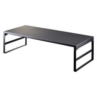 リヒトラブ 机上台 幅590mm ハイタイプ マットブラック A7333-124 1セット(3台)