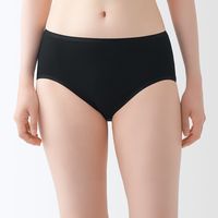 【レディース】無印良品 婦人 フライス編みハイライズショーツ 婦人Ｌ 黒 良品計画