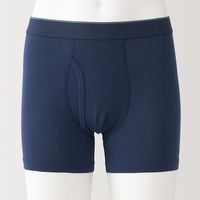 【メンズ】無印良品 紳士 なめらか 前開きボクサーパンツ 紳士Ｍ ダークネイビー 良品計画