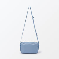 無印良品 背面ポケット付き 撥水ショルダーバッグ スモーキーブルー 良品計画