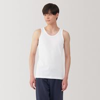【メンズ】無印良品 紳士 さらっと綿 タンクトップ 紳士Ｍ 白 良品計画