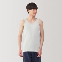 【メンズ】無印良品 紳士 さらっと綿 タンクトップ 紳士Ｌ ライトグレー 良品計画