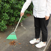 アズマ工業 化繊ホーキ 短柄B 1本　箒　ほうき