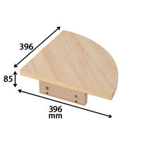 アール・エフ・ヤマカワ テンポ ハイカウンター コーナー 奥行394ｍｍ用 ナチュラル 1台