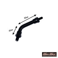 マッドマックス Z2タイプ ミラー 補修 交換用 ベリーショートステー ブラック 10mm 1本 MM04-K013-01（直送品）