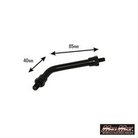 バイク用 カワサキ Z2タイプ ショートミラーステー 10mm ブラック 2本 MM04-K006-01-2 1セット(2本)（直送品）