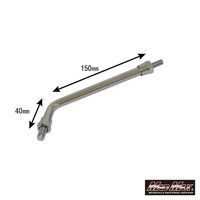 マッドマックス バイク用 カワサキ Z2タイプ ロングミラーステー メッキ 1本 MM04-K005-02（直送品）