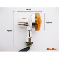 マッドマックス GS400タイプ ミニウインカー4個SET メッキ/オレンジ MM11-0021A 1セット(4個)（直送品）