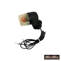 マッドマックス 汎用 丸形ミニヨーロピアンウインカー ブラック/黄ばみ 2個セット MM11-0063-LY 1セット(2個)（直送品）