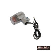 マッドマックス 丸形ミニヨーロピアンウインカー シルバー/クリア M10×60mm取付ステー付 MM11-0074-CL 1セット(2個)（直送品）