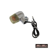 丸形ミニヨーロピアンウインカー シルバー/黄ばみ M10×60mmアルミステー付 MM11-0075-LY-2 1セット(4個)（直送品）